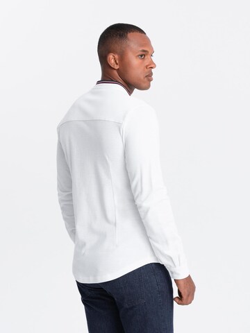 Ombre Slim fit Overhemd 'OM-SHCS-0178' in Wit