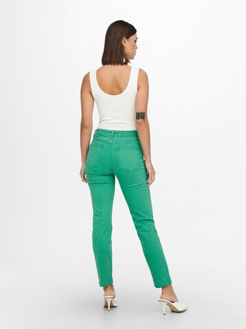 Coupe slim Jean ONLY en vert