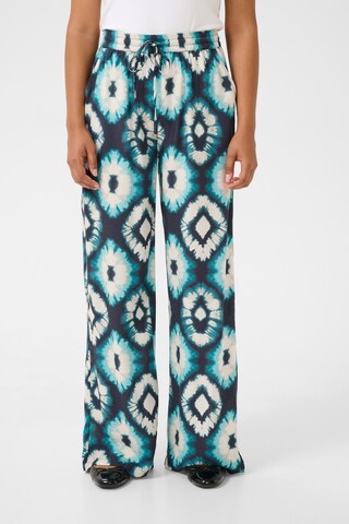 Cream Loose fit Pants 'Tiah' in Blue: front