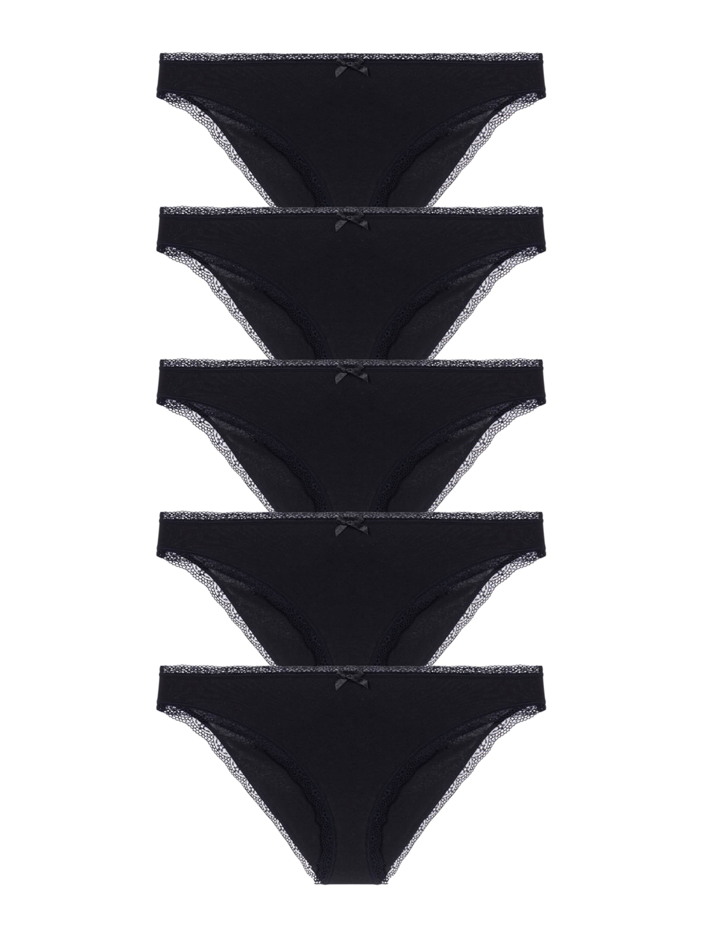 Dorina Slip in Schwarz: Vorderseite