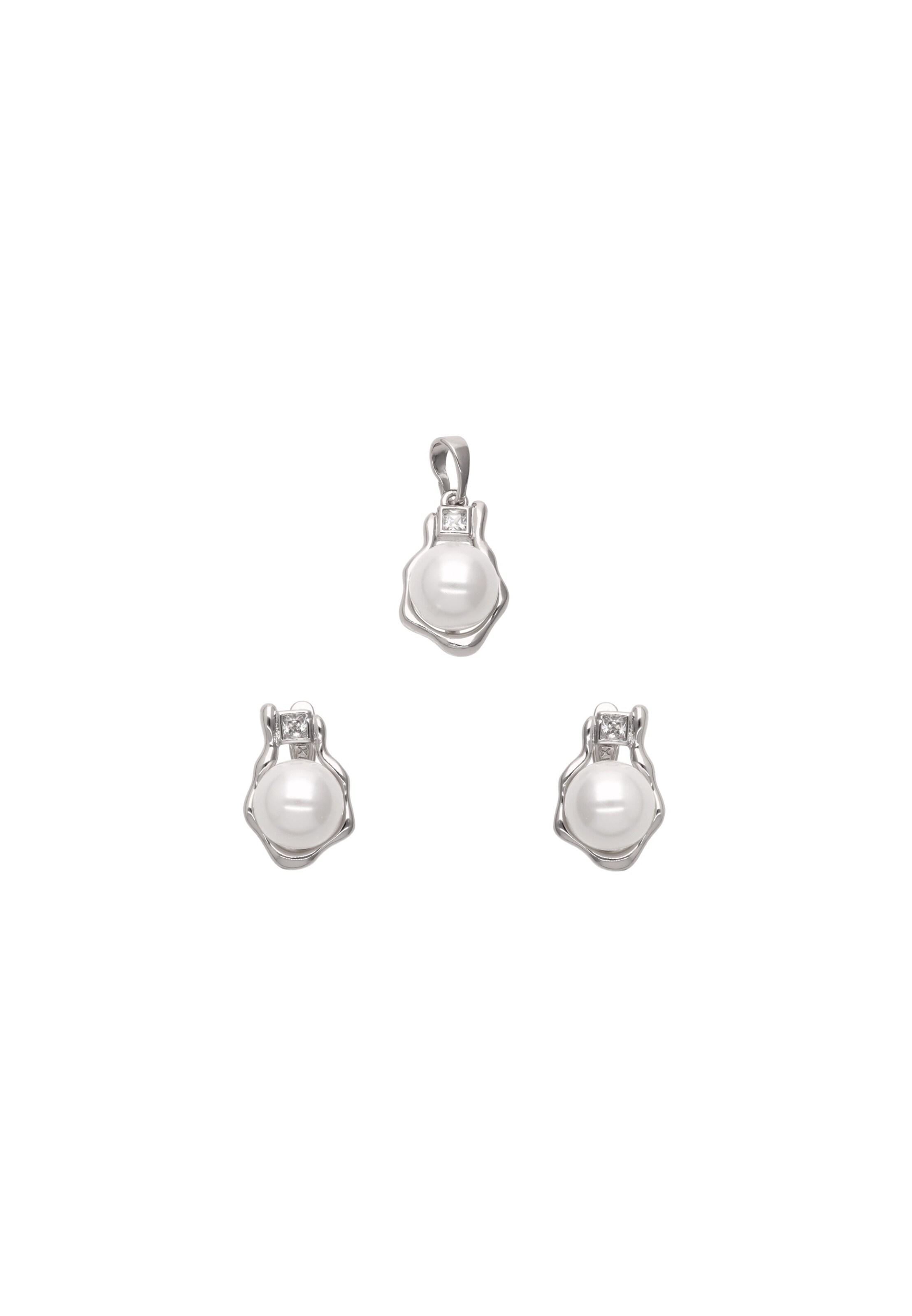 faina Conjuntos de bijuteria em prata, Vista do artigo