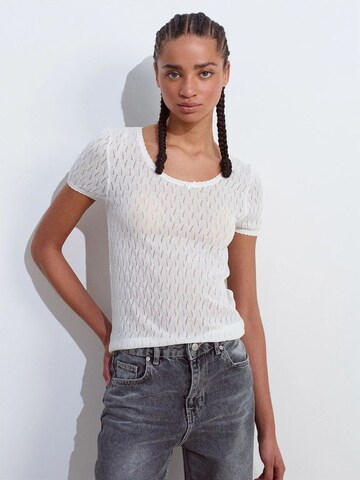Pullover di Dilvin in bianco: frontale