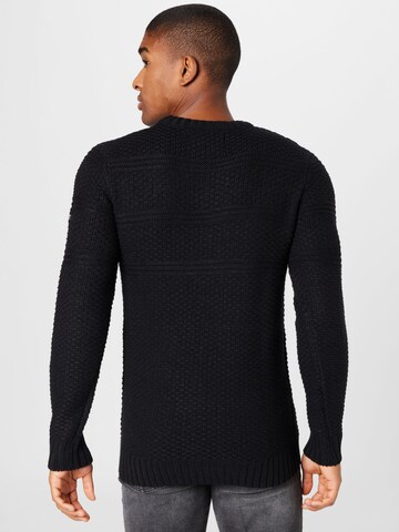 INDICODE JEANS Sweater 'Shores' in Black