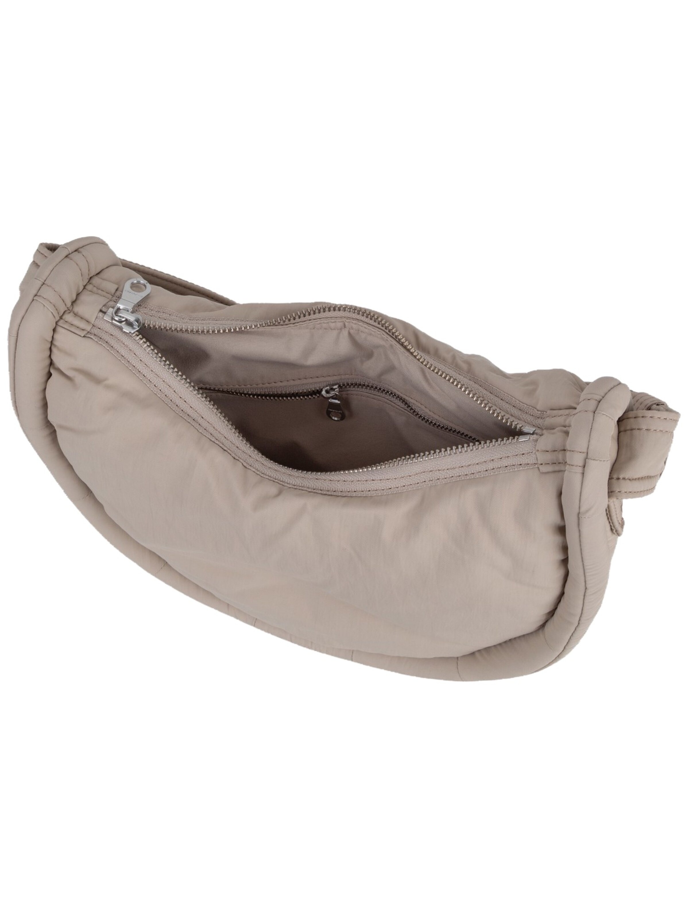 SANDQVIST Handbag ' Curve Halfmoon Mini ' in Beige