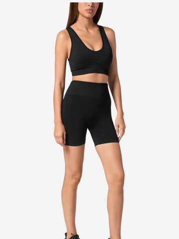 Plein Sport - Bustier Top deportivo en negro