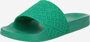 TOMMY HILFIGER Mules in Green: front