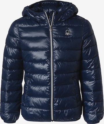 UNITED COLORS OF BENETTON Between-Season Jacket 'Impianto' in Blue: front