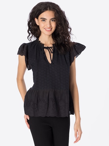 Summery Copenhagen Blouse 'Anna' in Black: front