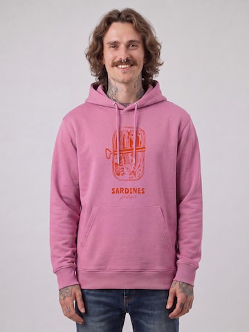 Felpa ' Sardines Portugal ' di Watapparel in rosa: frontale