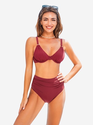 Cupshe Bustier Bikini in Rot