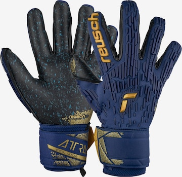 REUSCH Athletic Gloves 'Attrakt Freegel Fusion Goaliator' in Blue: front