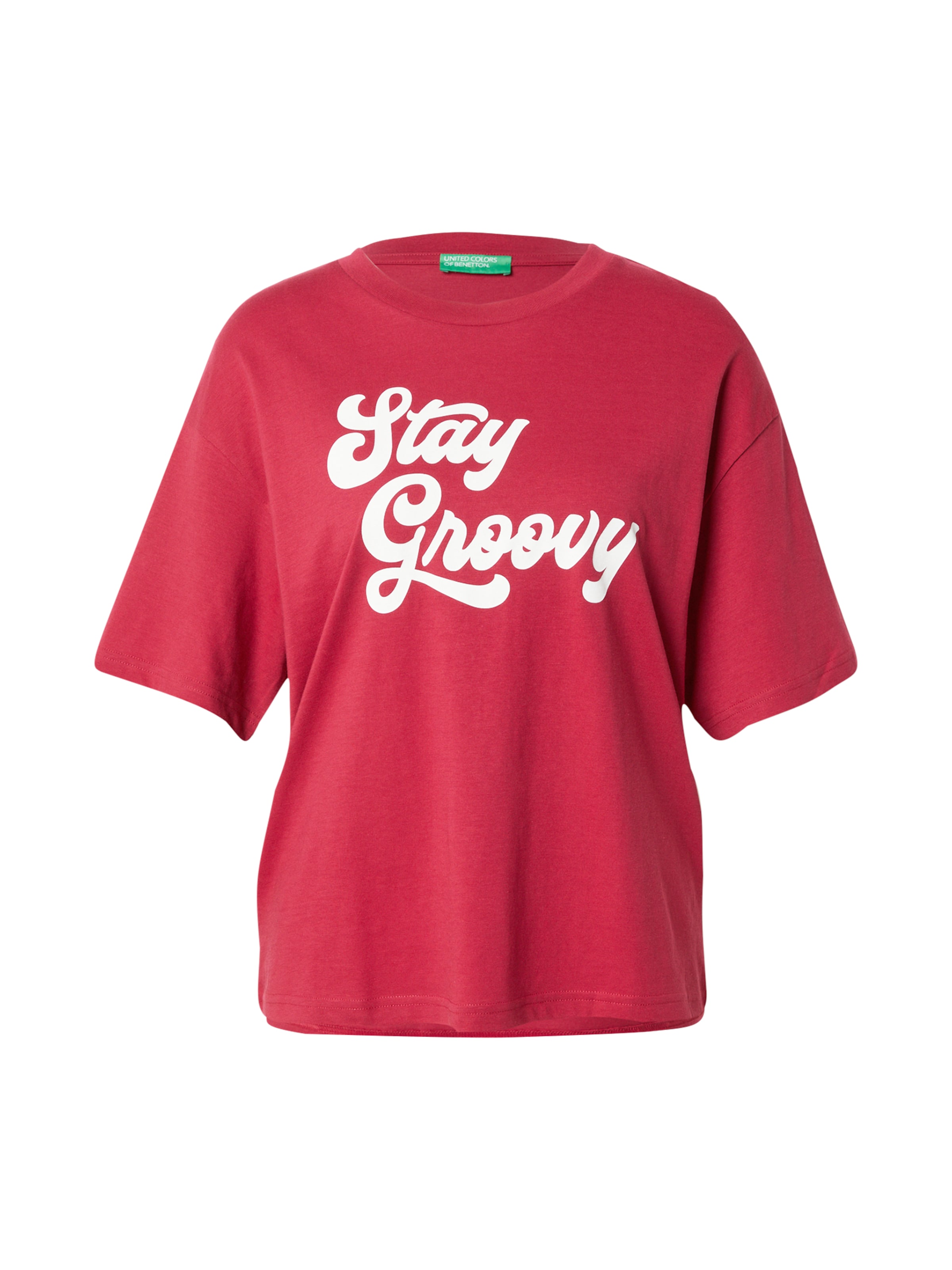 UNITED COLORS OF BENETTONMajica - crvena boja: prednji dio