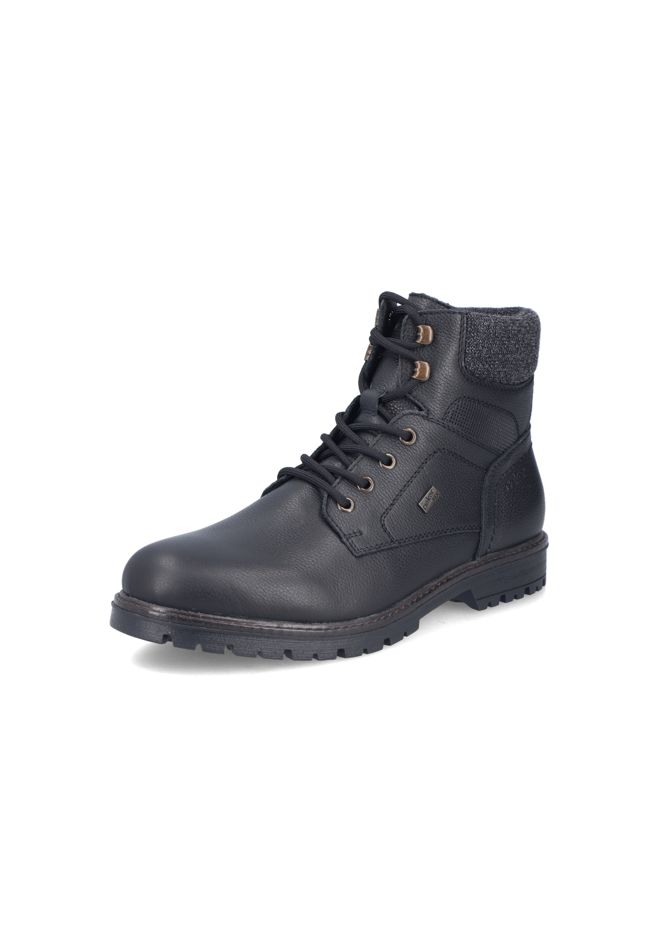 Bottines à lacets Rieker en noir : devant