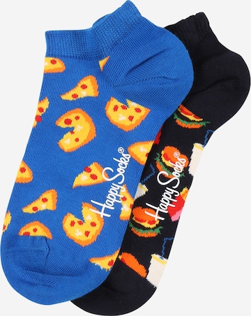 Happy Socks Socken 'Junk Food' in Blau: predná strana