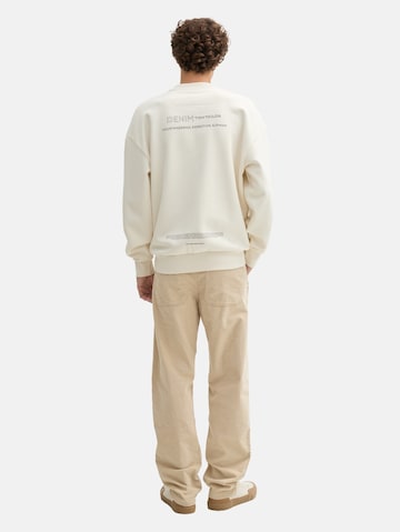 TOM TAILOR DENIM Loose fit Trousers in Beige