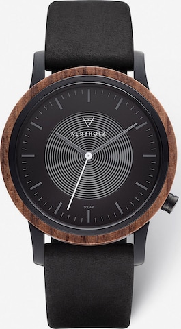 Kerbholz Analog Watch in Black: front