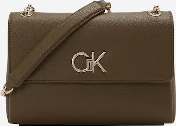 Calvin Klein - Bolso de hombro en verde: frente