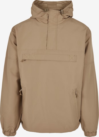 Brandit Between-Season Jacket in Brown: front
