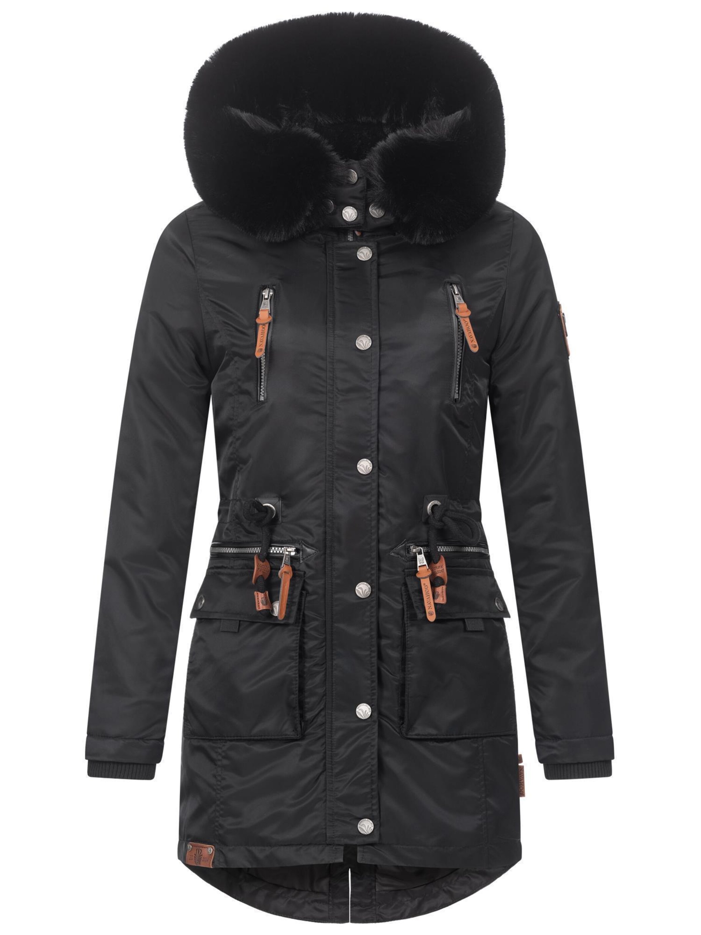 NAVAHOO Parka in Schwarz: Vorderseite