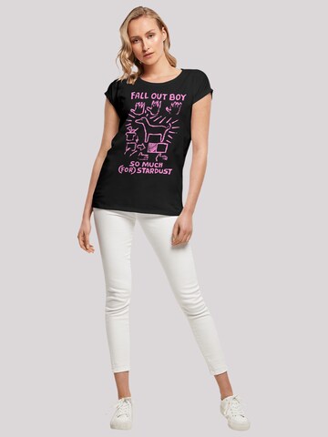 F4NT4STIC T-Shirt 'Fall Out Boy Pink Dog So Much Stardust' in Schwarz