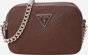 Sac à bandoulière 'NOELLE' GUESS en marron : devant