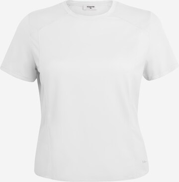 Yvette Sports - Camiseta funcional en blanco: frente