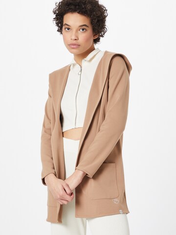 Veste de survêtement 'DEAR' Key Largo en beige : devant