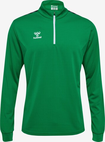 Hummel Athletic Sweatshirt 'AUTHENTIC' in Green: front