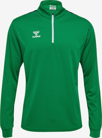 Hummel Athletic Sweatshirt 'AUTHENTIC' in Green: front