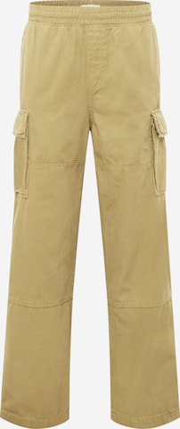 WEEKDAY Loose fit Cargo Pants 'Joshua' in Green: front