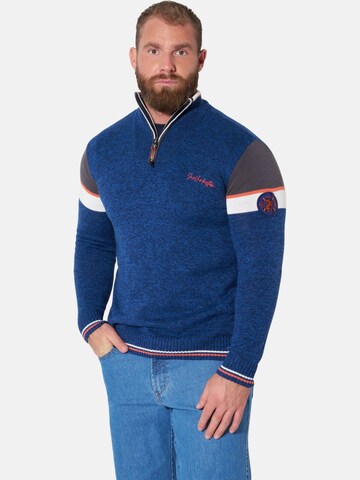 Jan Vanderstorm Pullover 'Bothi' in Blau: Vorderseite
