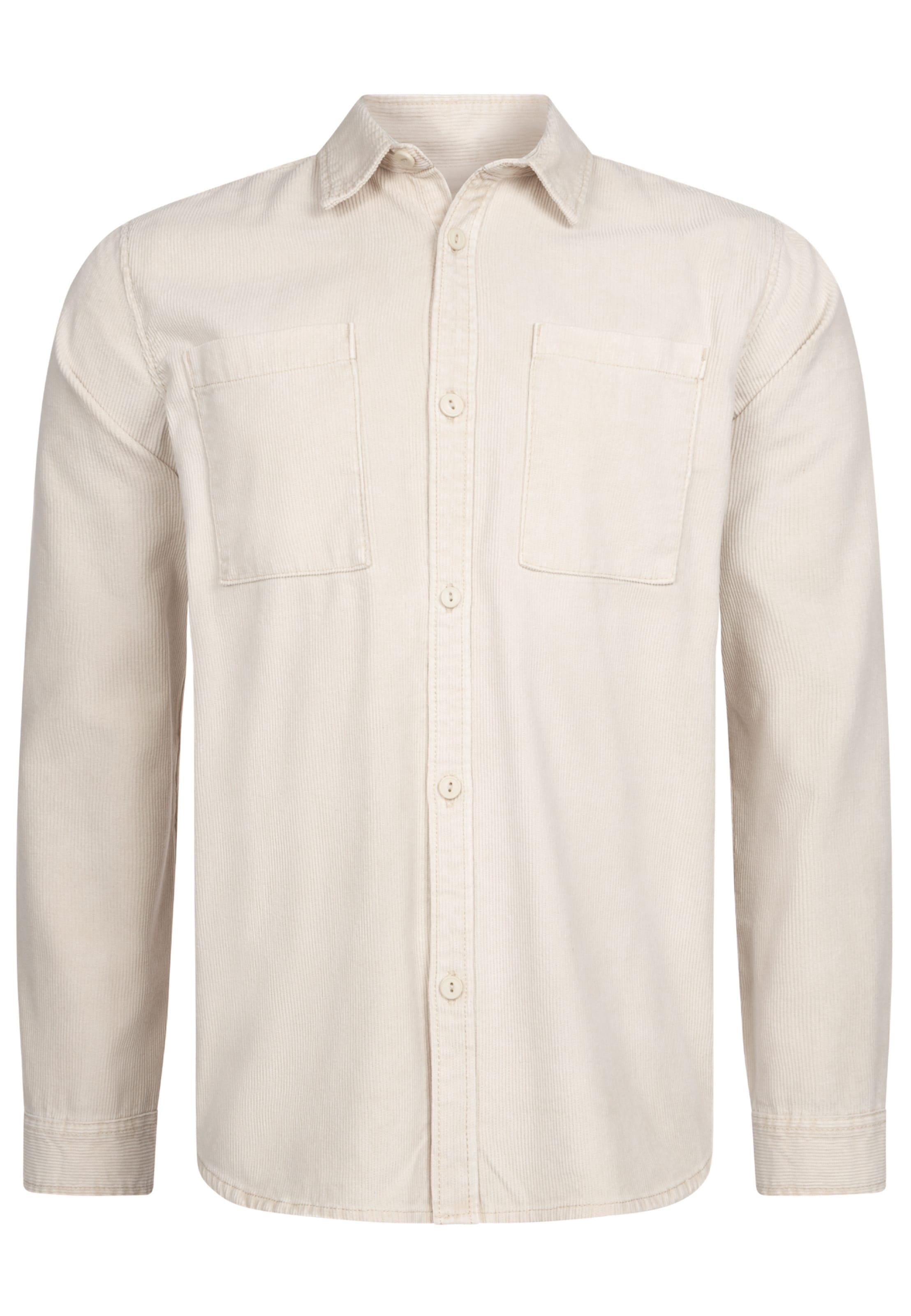INDICODE JEANS Regular fit Button Up Shirt 'Thyge' in White: front