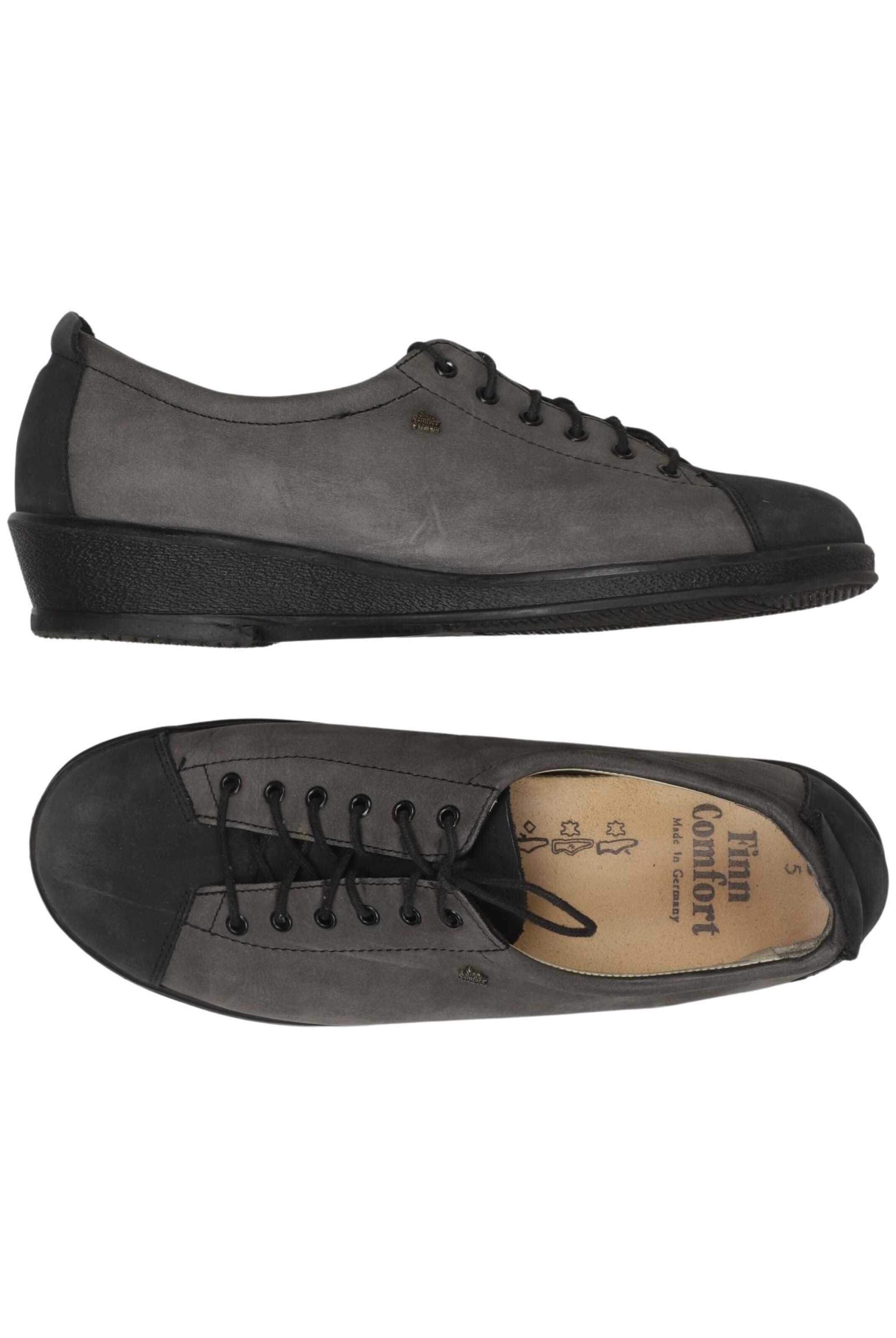 Finn Comfort Flats & Loafers in 38,5 in Grey: front