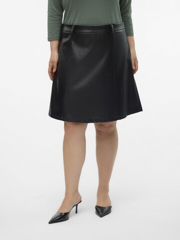 Vero Moda Curve Skirt 'Silla' in Black: front