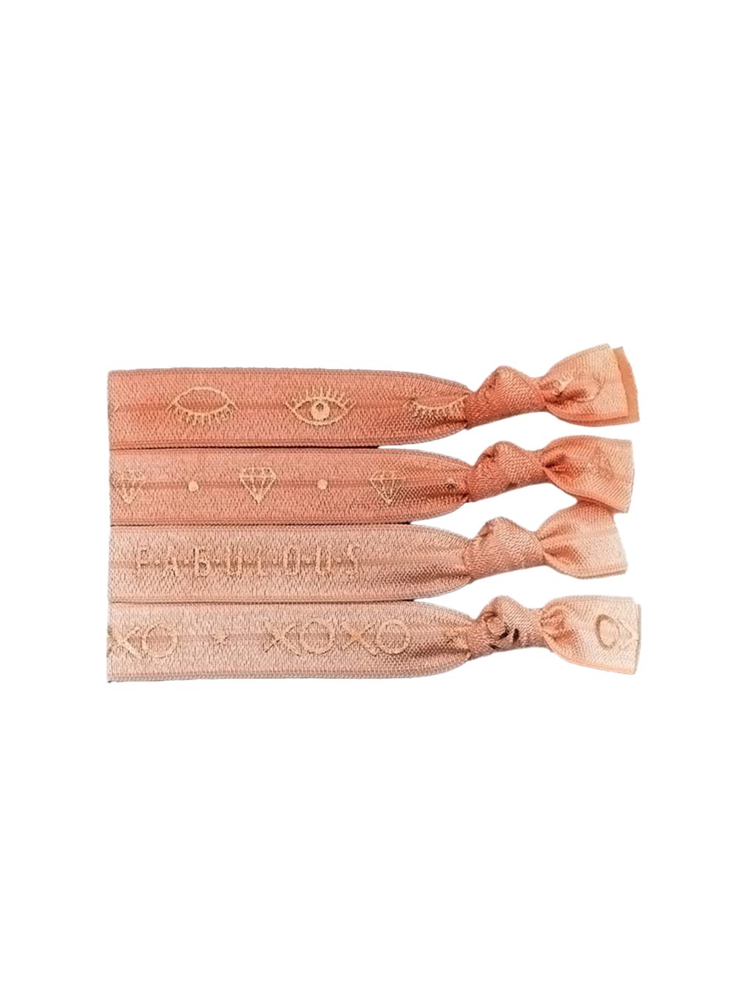 Laceup Bracelet 'Peachy' in Orange: front