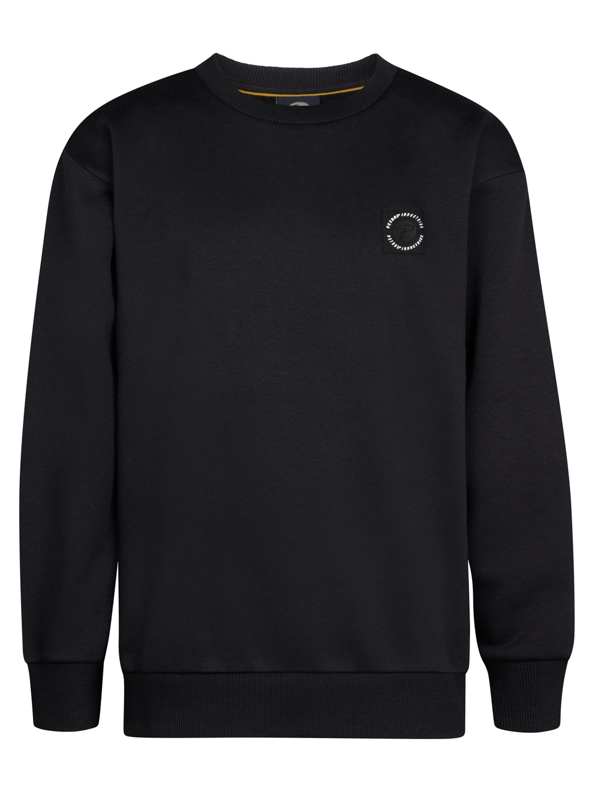 Petrol Industries Sweatshirt 'Adirondack' in Zwart: voorkant