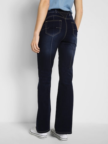 bonprix Bootcut Jeans in Blau