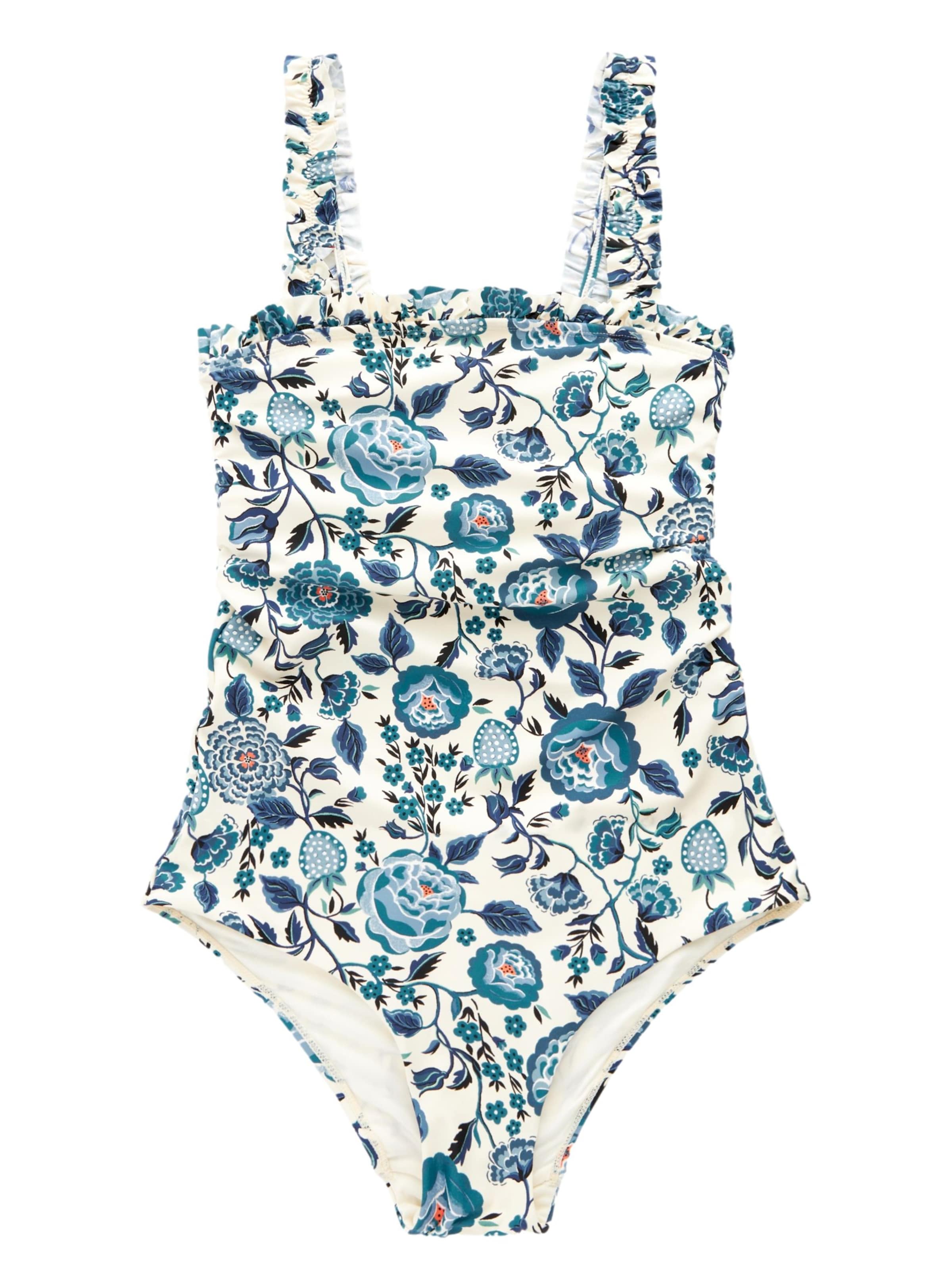 Cath Kidston Bralette Swimsuit 'Cath Kidston' in Blue: front