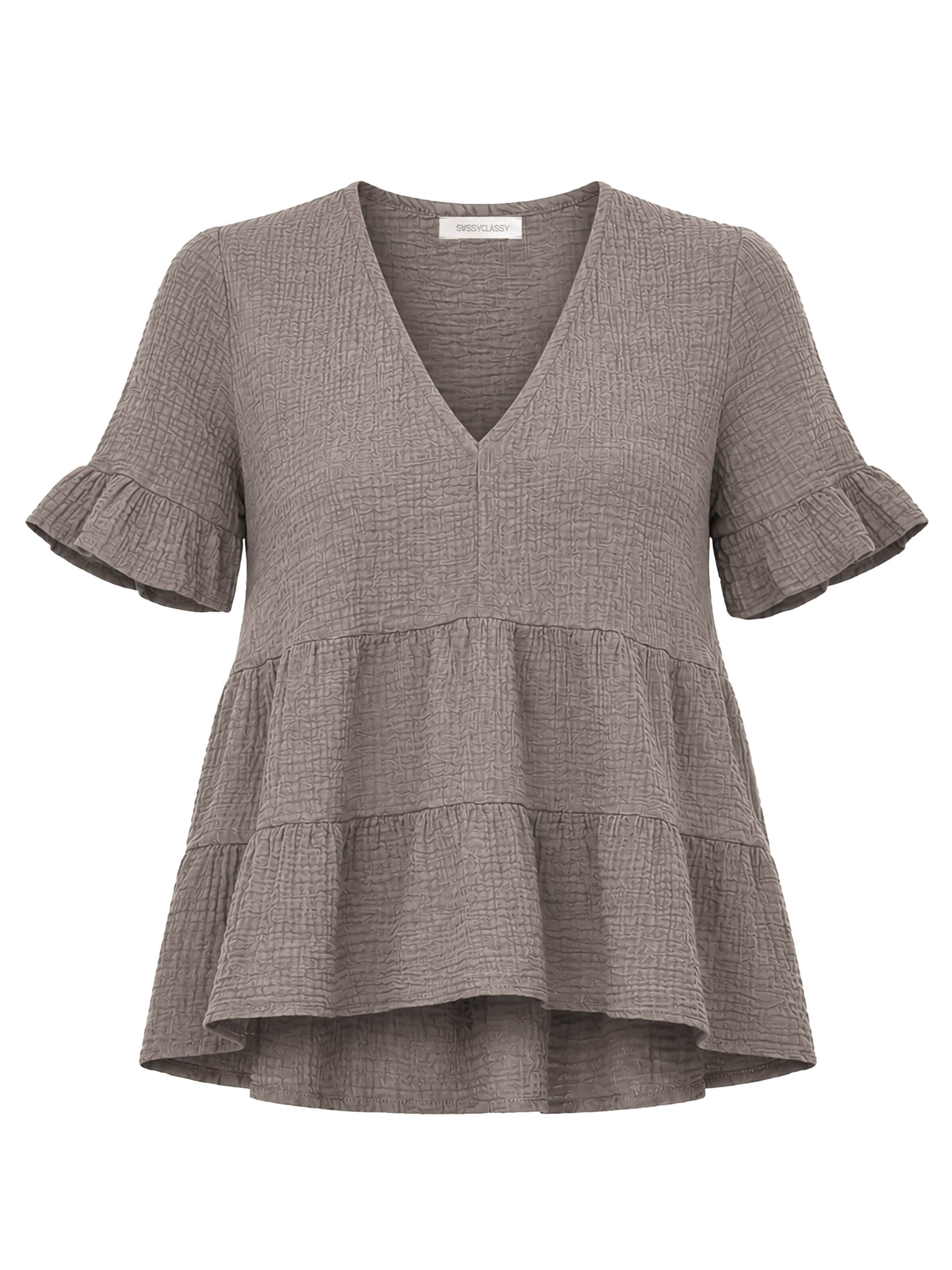 SASSYCLASSY Pullover‌‌‌‌‌‌‌‌ in Grau: Vorderseite