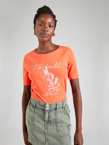 s.Oliver - Camiseta en naranja: frente