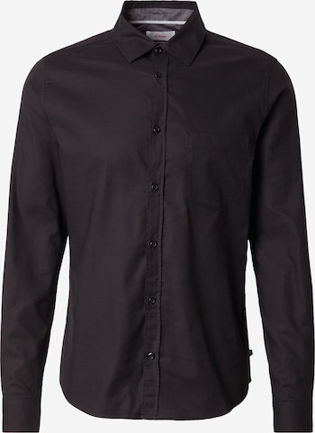 s.Oliver Hemd in Schwarz: Vorderseite