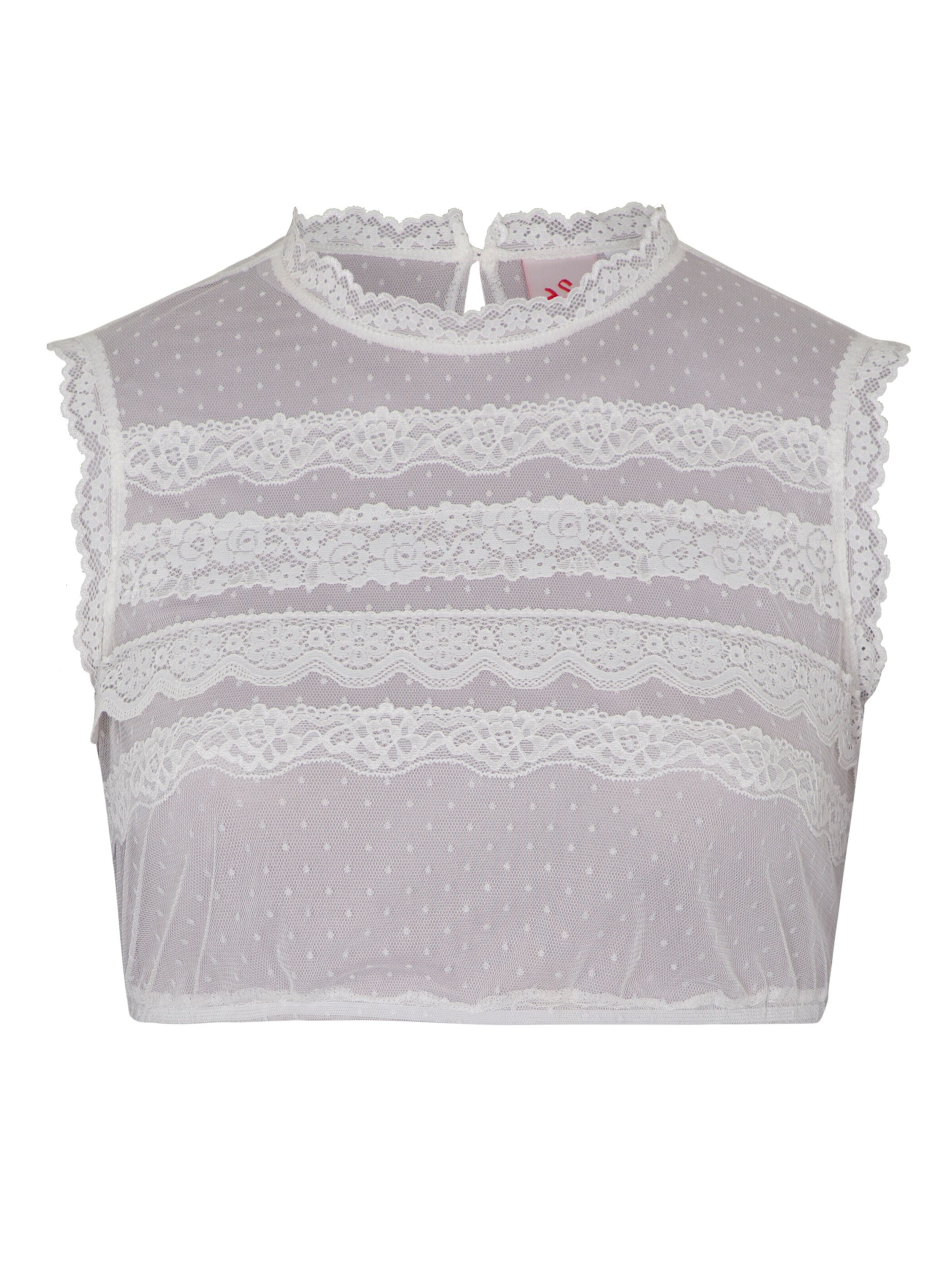 Blouse folklorique 'Drama' SPIETH & WENSKY en blanc : devant