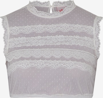 SPIETH & WENSKY Traditional Blouse 'Drama' in White: front