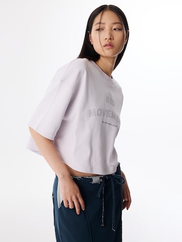 Twist Oversized shirt 'Hotfix' in Lila