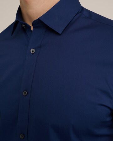WE Fashion Slim Fit Hemd in Blau