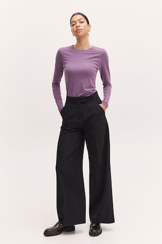 b.young Wide leg Pants in Black: front