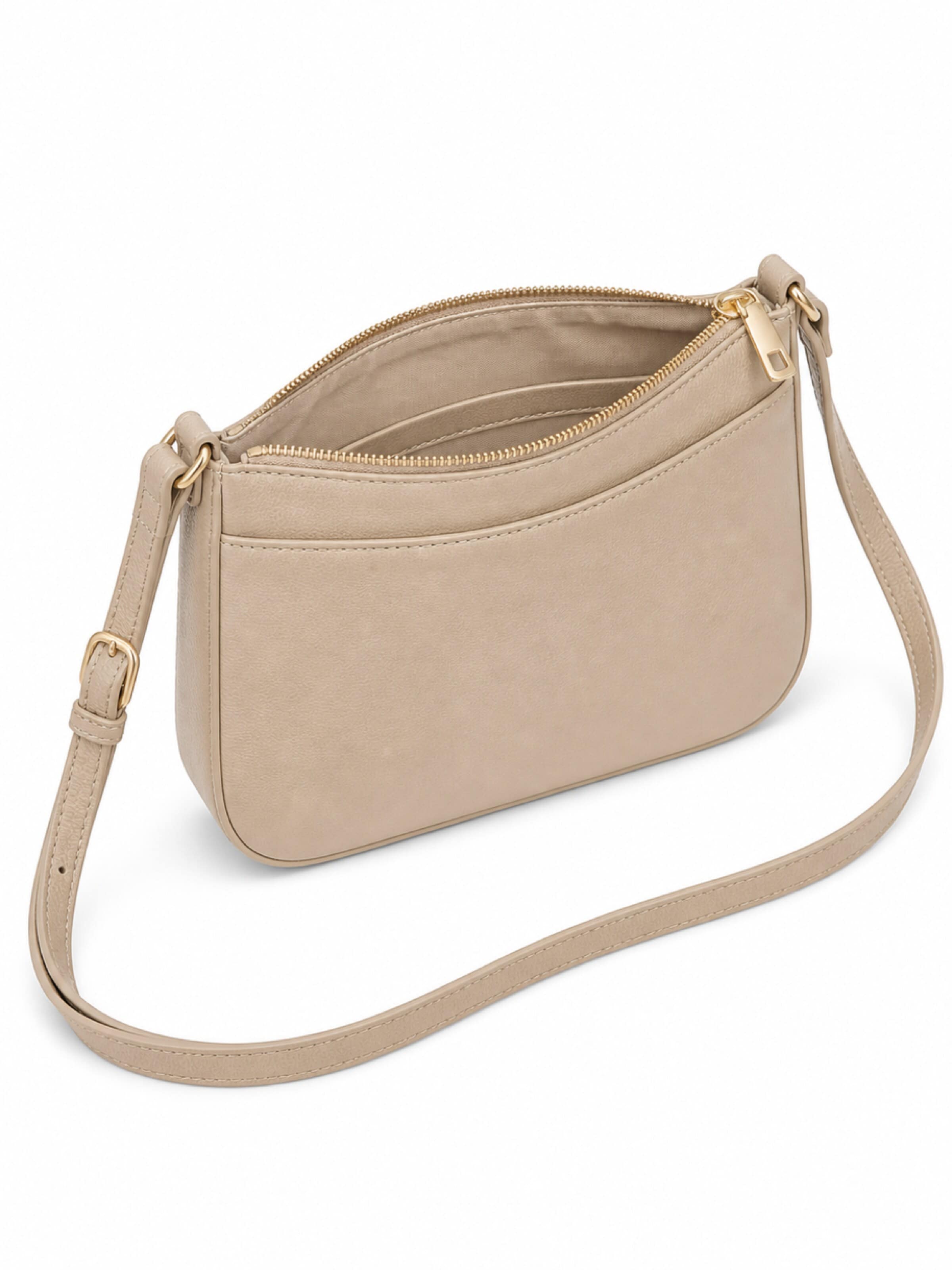 Borsa a spalla 'Aurora Mini Shoulder Bag' di CERRUTI 1881 in beige