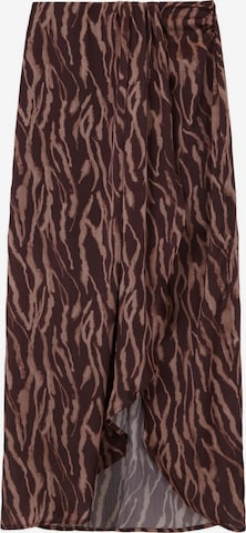 Scalpers Spódnica 'Zeb' w kolorze brązowy: przód