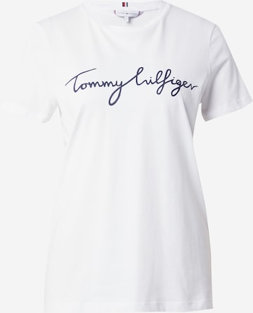T-shirt TOMMY HILFIGER en blanc : devant