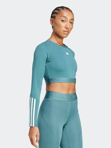 ADIDAS PERFORMANCE Funkcionális felső 'Hyperglam' - zöld: elől